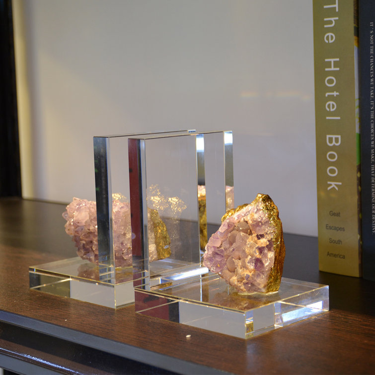 ellahome Crystal Bookends Perigold